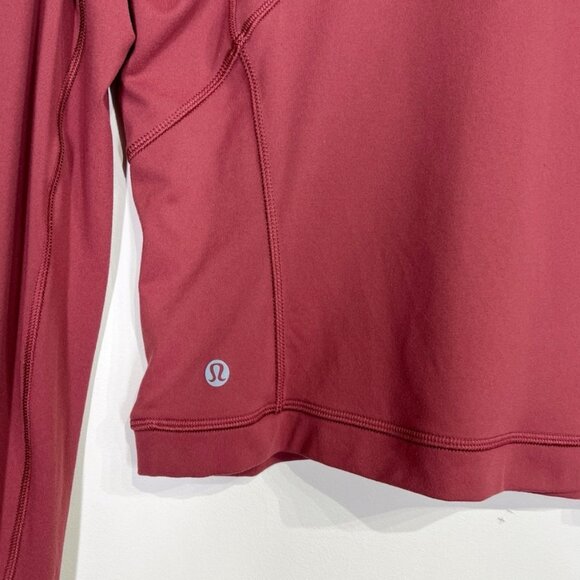 Lululemon Its Rulu Run Cropped Half-Zip Mulled Wine - Picture 9 of 13